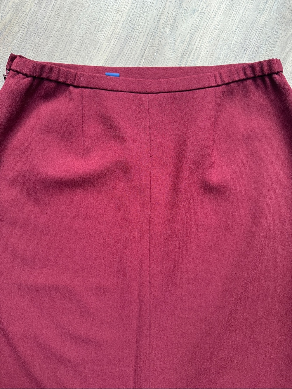 Vintage Karen Scott Burgundy Wine Maxi Skirt - Size 14 - Picture 9 of 13